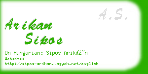 arikan sipos business card